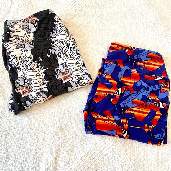 LuLaRoe Pants - LuLaRoe Disney Villain Leggings - New but Flawed - One Size